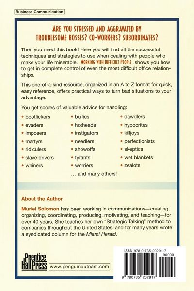 Produktbild: Working with Difficult People