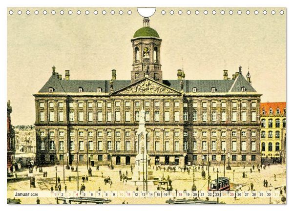 Produktbild: Amsterdam um 1900 (Wandkalender 2026 DIN A4 quer), CALVENDO Monatskalender