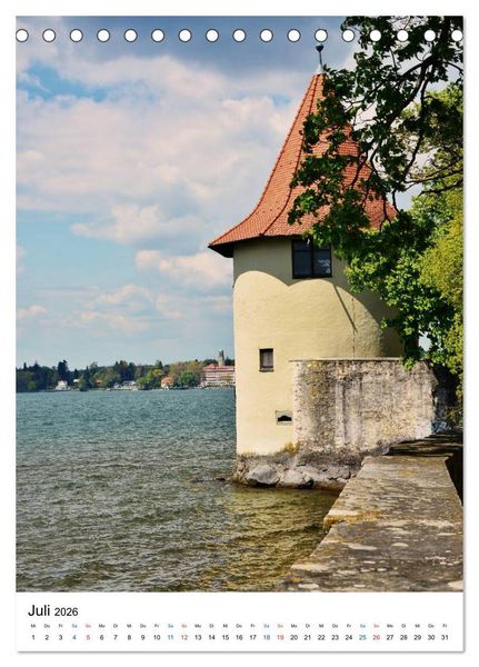 Produktbild: Lindau - Inselstadt am Bodensee (Tischkalender 2026 DIN A5 hoch), CALVENDO Monatskalender