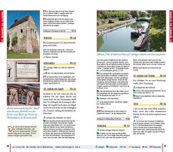 Produktbild: Yonne und Nivernais: Mit dem Hausboot unterwegs. Detailf&uuml;hrer
