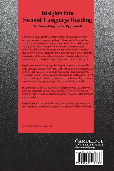 Produktbild: Insights Into Second Language Reading