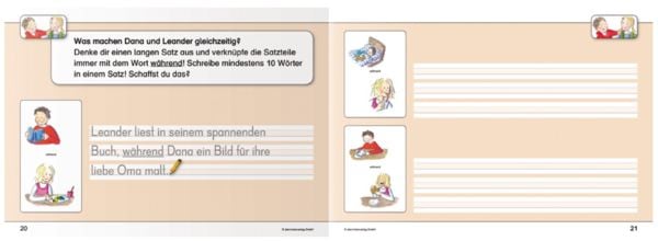 Produktbild: Ich kann Sätze schreiben Teil 1 und 2 im Set - Schülerarbeitshefte für die 1. und 2. Klasse