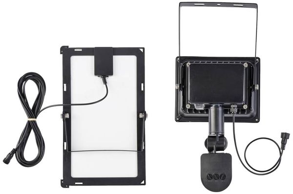Produktbild: Sygonix SY-5461110 Solar-Spot mit Bewegungsmelder 30W Leuchtfarben: Neutralwei&szlig;