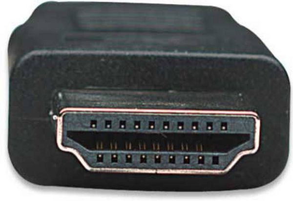 Produktbild: Manhattan HDMI Anschlusskabel HDMI-A Stecker, HDMI-A Stecker 1.00 m Schwarz 308816 HDMI-Kabel