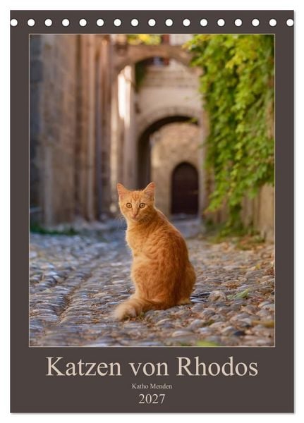 Produktbild: Katzen von Rhodos (Tischkalender 2027 DIN A5 hoch), CALVENDO Monatskalender