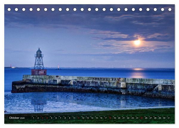 Produktbild: Wilhelmshaven - Impressionen aus der Hafenstadt (Tischkalender 2026 DIN A5 quer), CALVENDO Monatskalender