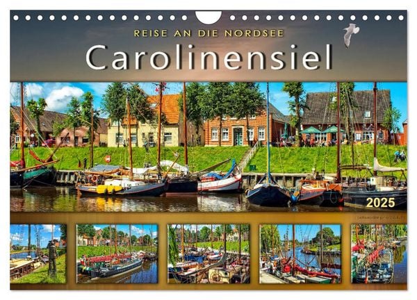 Reise an die Nordsee - Carolinensiel (Wandkalender 2025 DIN A4 quer), CALVENDO Monatskalender