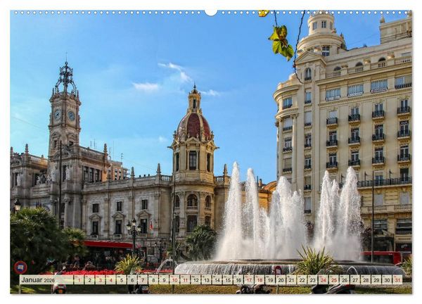 Produktbild: Valencia - sehenswert bei Tag und bei Nacht (Wandkalender 2026 DIN A2 quer), CALVENDO Monatskalender