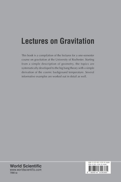 Produktbild: Lectures On Gravitation