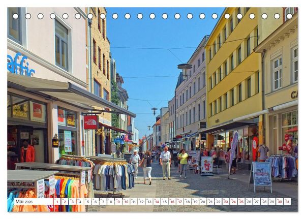 Produktbild: Hansestadt Stralsund - Ein Sommertag an der Ostseek&uuml;ste Vorpommerns (Tischkalender 2026 DIN A5 quer), CALVENDO Monatskalender