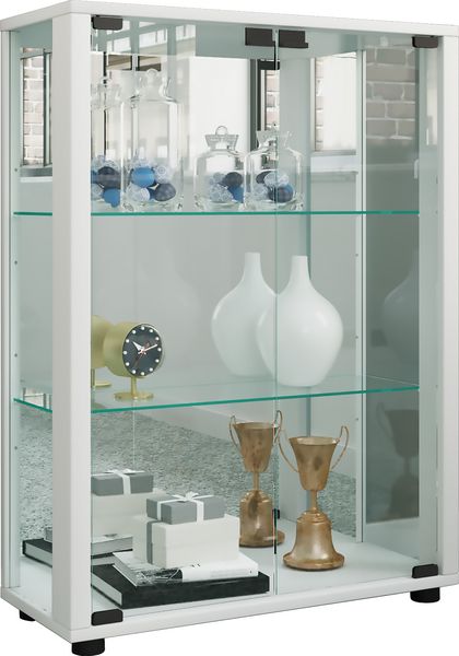 Produktbild: Glas Stand Vitrine Sammelvitrine Sintalo Spiegel