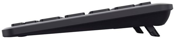 Produktbild: Trust Lyra Compact Bluetooth&reg;, Funk Tastatur Deutsch, QWERTZ Schwarz Wiederaufladbar, Ger&auml;uscharme Tasten, Spritzwassergesch&uuml;tzt, Multimediatasten