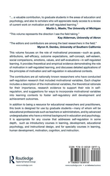 Produktbild: Motivation and Self-Regulated Learning