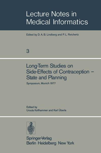 Produktbild: Long-Term Studies on Side-Effects of Contraception &mdash; State and Planning