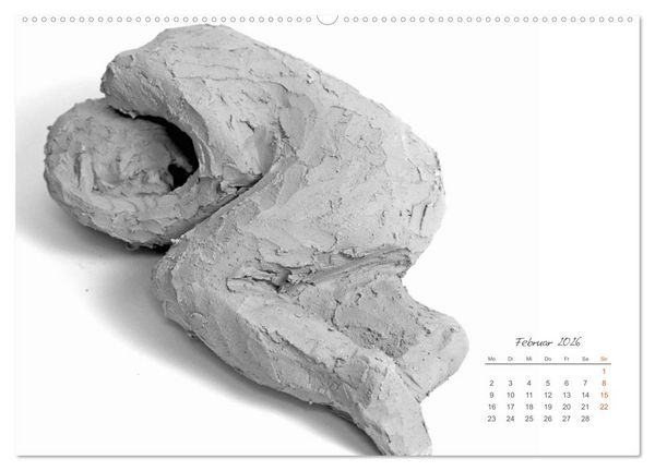 Produktbild: Gef&uuml;hle in Ton geformt - Intuitives plastisches Gestalten mit Tonerde (hochwertiger Premium Wandkalender 2026 DIN A2 quer), Kunstdruck in Hochglanz