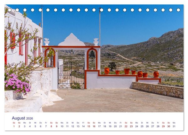 Produktbild: Insel Chalki (Tischkalender 2026 DIN A5 quer), CALVENDO Monatskalender