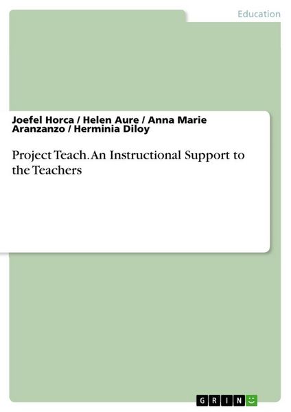 Produktbild: Project Teach. An Instructional Support to the Teachers