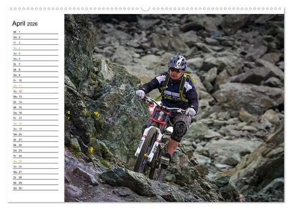 Produktbild: Mountainbike Freeride Momente (Wandkalender 2026 DIN A2 quer), CALVENDO Monatskalender