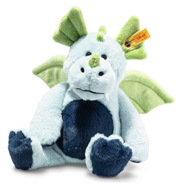 Produktbild: Steiff 067105 - Samu Drache, blau/gr&uuml;n, Pl&uuml;sch, 28 cm