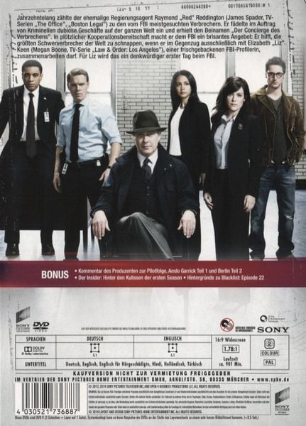 The Blacklist - Season 1 [6 DVDs]