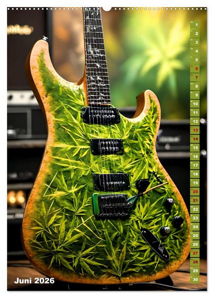 Produktbild: Traumhafte Gitarren (hochwertiger Premium Wandkalender 2026 DIN A2 hoch), Kunstdruck in Hochglanz