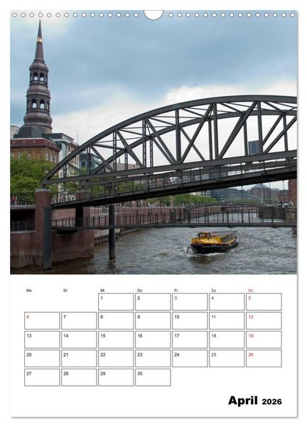 Produktbild: Sch&ouml;nes Hamburg (Wandkalender 2026 DIN A3 hoch), CALVENDO Monatskalender