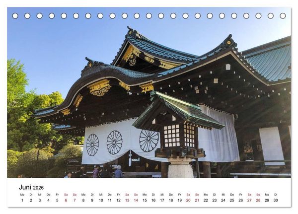 Produktbild: Tokio Kalender mit historischen Tempeln und Schreinen (Tischkalender 2026 DIN A5 quer), CALVENDO Monatskalender
