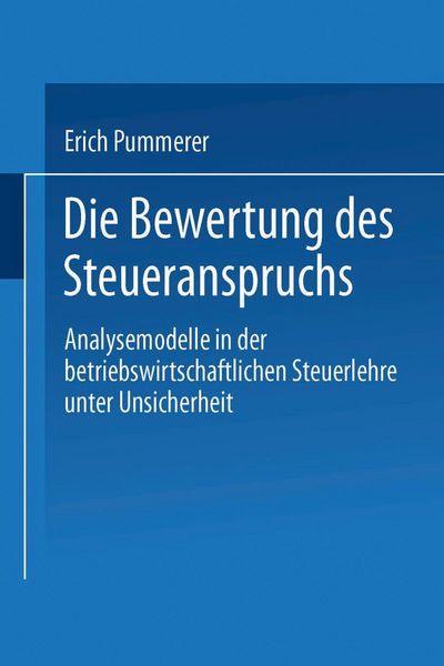 Produktbild: Die Bewertung des Steueranspruches