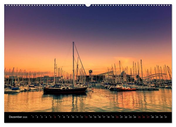 Produktbild: Barcelona - Stadtansichten (Wandkalender 2026 DIN A2 quer), CALVENDO Monatskalender