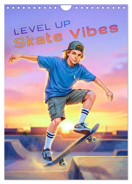 Produktbild: Level Up - Skate Vibes (Wandkalender 2027 DIN A4 hoch), CALVENDO Monatskalender