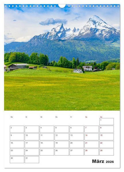 Produktbild: Urlaub in Oberbayern - zwischen Watzmann und Chiemsee (Wandkalender 2026 DIN A3 hoch), CALVENDO Monatskalender