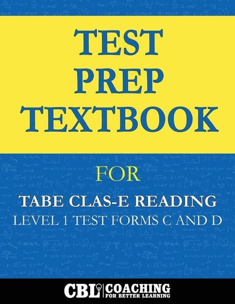 Produktbild: Test Prep Textbook for TABE CLAS-E Reading Level 1 Test-Forms C and D