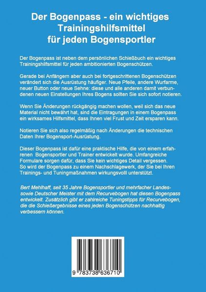 Produktbild: Bogenpass f&uuml;r Recurvebogen