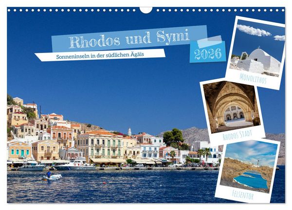 Produktbild: Rhodos und Symi (Wandkalender 2026 DIN A3 quer), CALVENDO Monatskalender