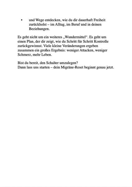 Produktbild: Das Migr&auml;ne-Reset