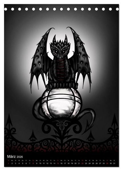 Produktbild: Drachen (Tischkalender 2026 DIN A5 hoch), CALVENDO Monatskalender