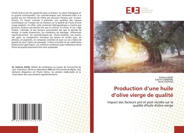 Produktbild: Production d'une huile d'olive vierge de qualit&eacute;