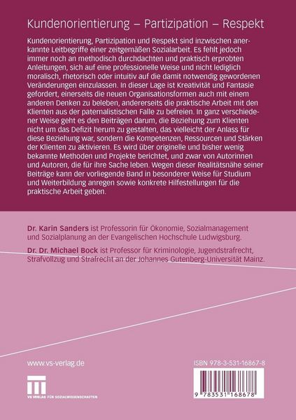 Produktbild: Kundenorientierung - Partizipation - Respekt