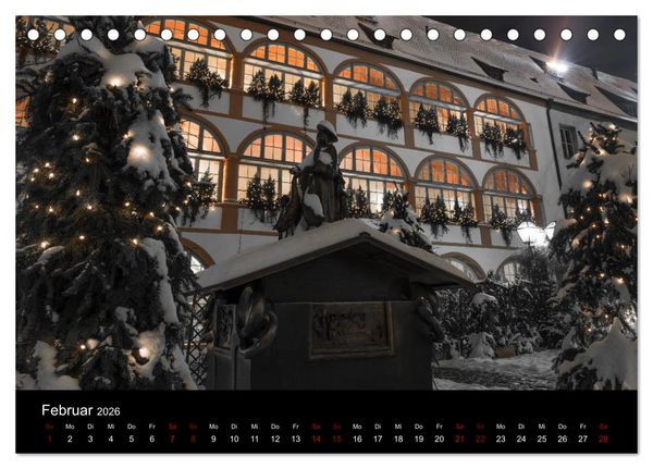 Produktbild: Regensburg bei Nacht (Tischkalender 2026 DIN A5 quer), CALVENDO Monatskalender