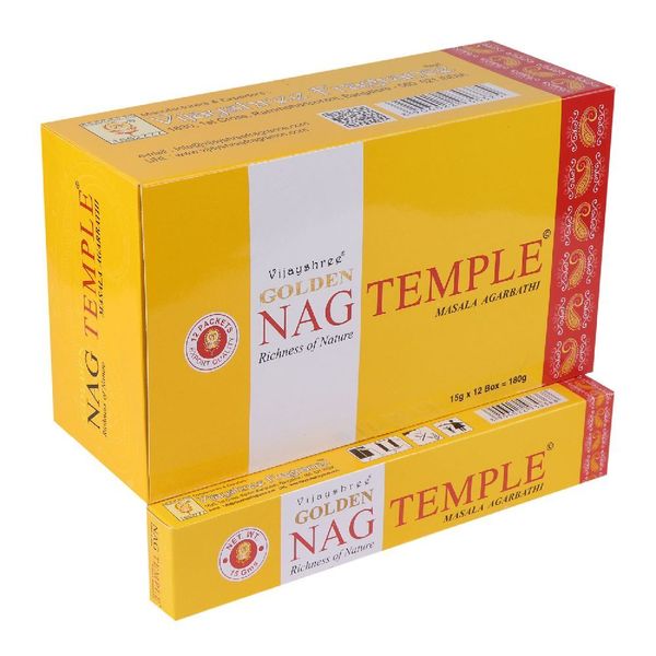 Produktbild: R&auml;ucherst&auml;bchen Vijayshree "Golden Nag Temple" 15gr.