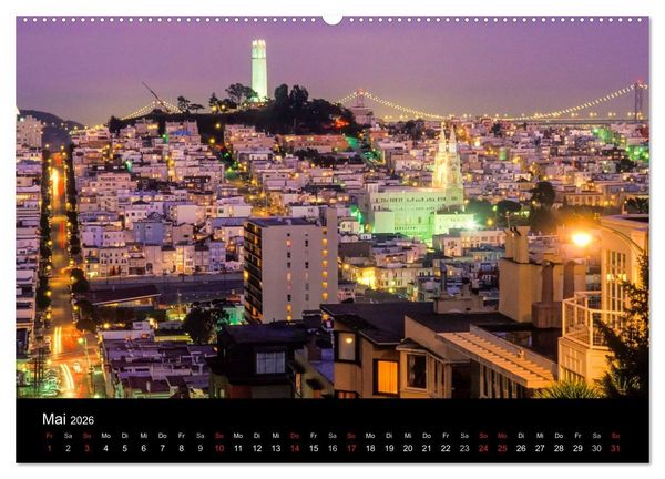 Produktbild: KALIFORNIEN (hochwertiger Premium Wandkalender 2026 DIN A2 quer), Kunstdruck in Hochglanz