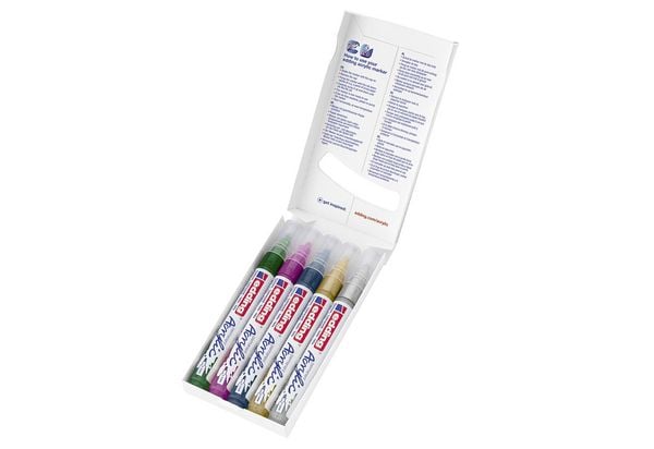 Produktbild: Edding Acrylmarker Acrylic 5100 Mittel metallic 5er Set