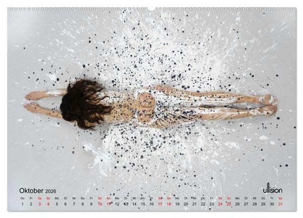 Produktbild: Akt in Farbe &ndash; schwarzwei&szlig; (hochwertiger Premium Wandkalender 2026 DIN A2 quer), Kunstdruck in Hochglanz