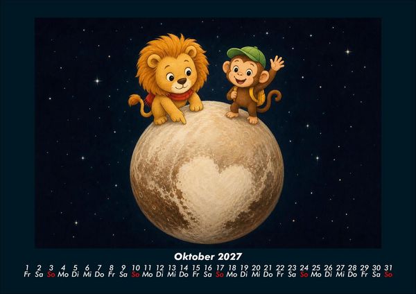 Produktbild: Buschi und Milo im Sonnensystem 2027 Fotokalender DIN A4