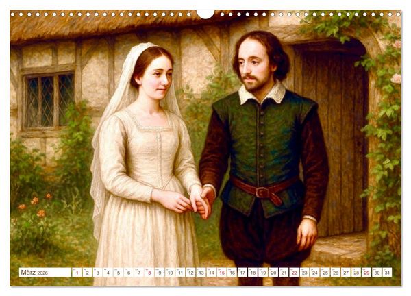 Produktbild: William Shakespeare (Wandkalender 2026 DIN A3 quer), CALVENDO Monatskalender