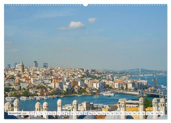 Produktbild: Istanbul - die quirlige Stadt auf zwei Kontinenten (hochwertiger Premium Wandkalender 2026 DIN A2 quer), Kunstdruck in Hochglanz