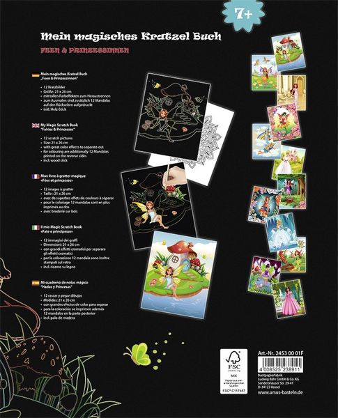 Produktbild: Mein magisches Kratzel Buch "Feen & Prinzessinnen"
