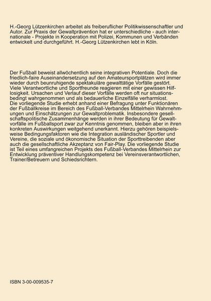 Produktbild: Aggression und Gewalt im Amateurfussball - Wahrnehmungen und Einsch&auml;tzungen a.d. Praxis