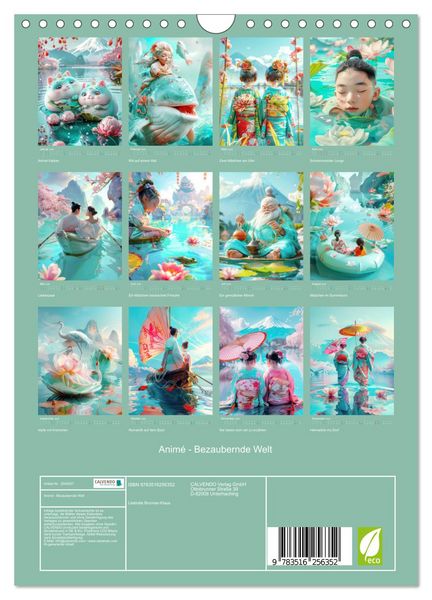 Produktbild: Anim&eacute; - Bezaubernde Welt (Wandkalender 2026 DIN A4 hoch), CALVENDO Monatskalender