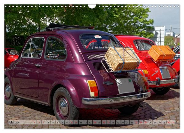 Produktbild: Cinquecento Der kleine Italiener - 60 Jahre zeitloses Kultobjekt (Wandkalender 2026 DIN A3 quer), CALVENDO Monatskalender